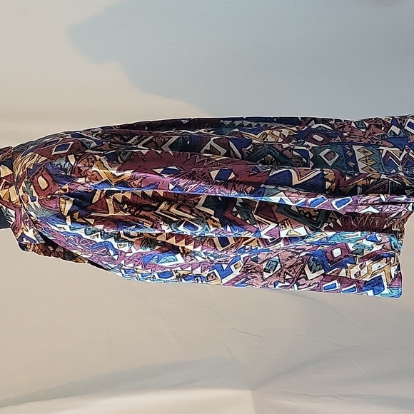 Vintage silk shirt retro print - Picture 3 of 9